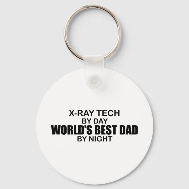 Porte-clés Meilleur papa du monde - X-Ray Tech (Recto)