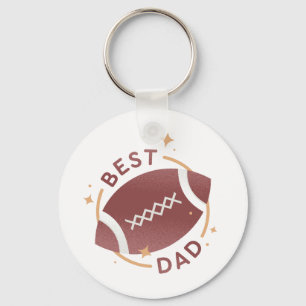 Porte-clés Meilleur Papa Football