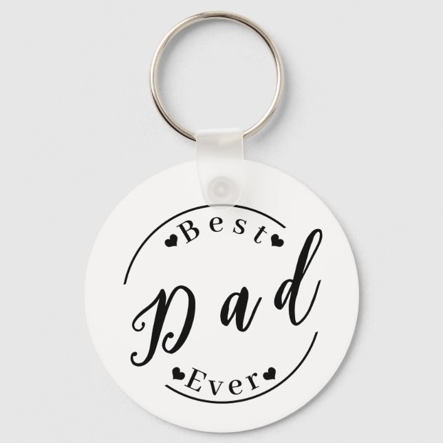 Porte-clés Meilleur papa jamais (Recto)