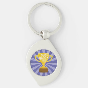 Porte-clés Meilleur papa Jamais Rétro Fête des pères Cool Tro