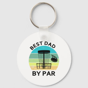 Porte-clés Meilleur Papa Par Disc Golf de la Fête des Pères G