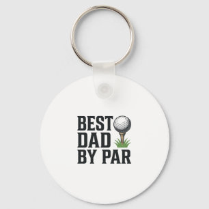 Porte-clés Meilleur Papa Par Golf Fête Des Pères Design Vinta