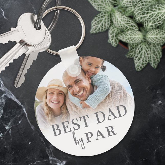 Porte-clés Meilleur Papa Par Photo (Best Dad By Par Photo Keychain)
