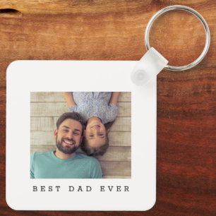 Porte-clés Meilleur Papa Personnalisé avec Photo