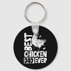 Porte-clés Meilleur Papa Poulet De Tous Les Temps Papa Dis Pa