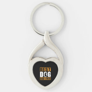 Porte-clés Meilleur papa pour chien de tous les temps