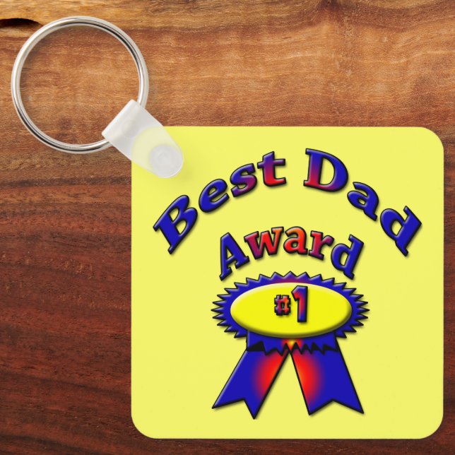Porte-clés Meilleur papa Prix # 1 Père (Recto)
