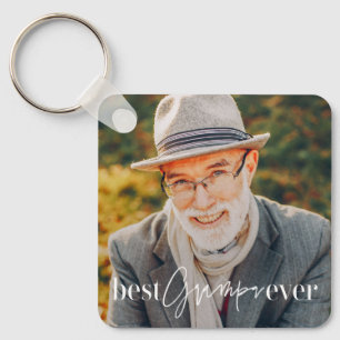 Porte-clés Meilleur Papi de Tous les Temps Photo Moderne Simp