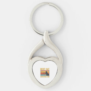 Porte-clés Meilleur Parrain de Chat Ever Vintage Chat Vector