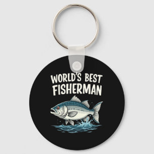 Porte-clés Meilleur passionné de pêche pêcheur du monde