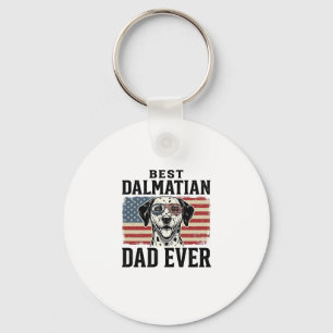 Porte-clés Meilleur père dalmatien de tous les temps Design d