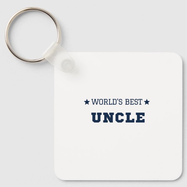 Porte-clés Meilleur Porte - clé oncle du monde (Recto)