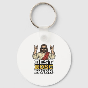 Porte-clés Meilleur Rosc Vintage Rock Main Religieux T-Shirt_