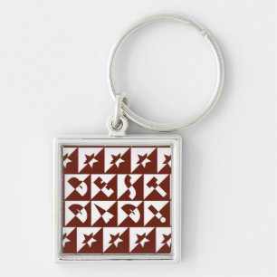 Porte-clés Meilleur texte sauvage papa en rouge