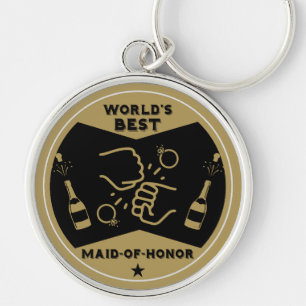 Porte-clés Meilleure femme d'honneur du monde