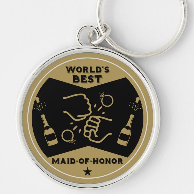 Porte-clés Meilleure femme d'honneur du monde (Devant)