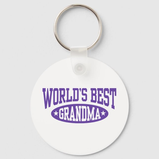 Porte-clés Meilleure grand-mère du monde (Recto)