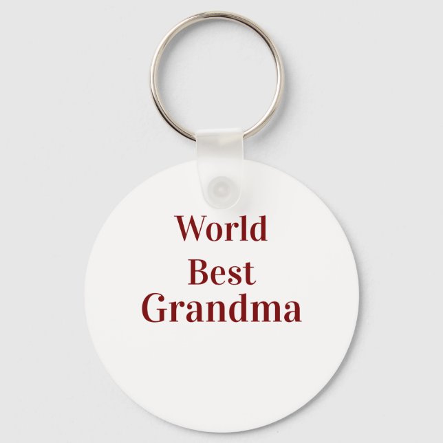 Porte-clés Meilleure grand-mère du monde grands-parents grand (Recto)