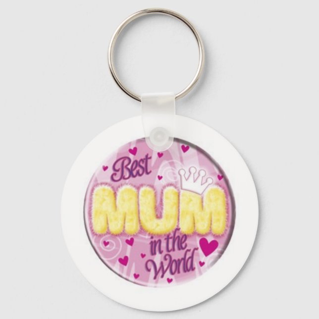Porte-clés meilleure maman au monde (Recto)
