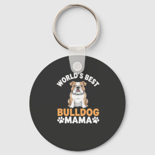 Porte-clés Meilleure Maman Bouledogue du Monde