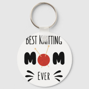 Porte-clés Meilleure Maman de Tricotage Ever