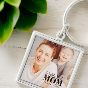 Porte-clés Meilleure maman du monde depuis 20XX Photo moderne