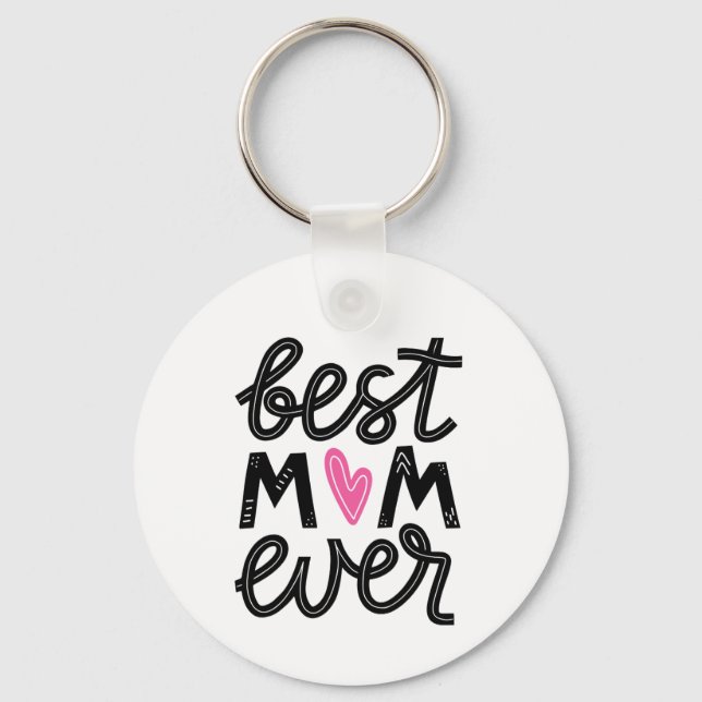 Porte-clés Meilleure maman ever (Recto)