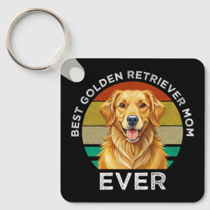 Porte-clés Meilleure maman Golden Retriever de tous les temps