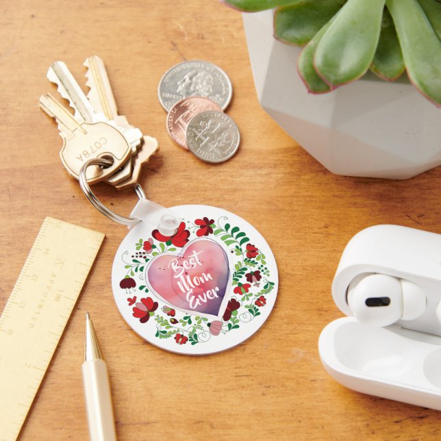 Porte-clés Meilleure maman jamais, Anniversaire - cadeau de l (Bureau)