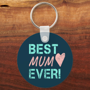 Porte-clés Meilleure maman Jamais Vintage maman Coeur pour la