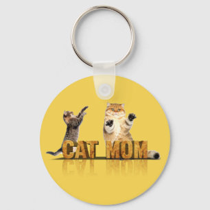 Porte-clés Meilleure mère de chat cadeau maman chat