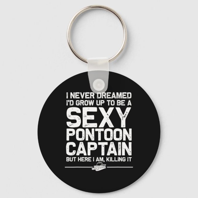 Porte-clés Meilleure œuvre d'art de capitaine de ponton pour  (Recto)