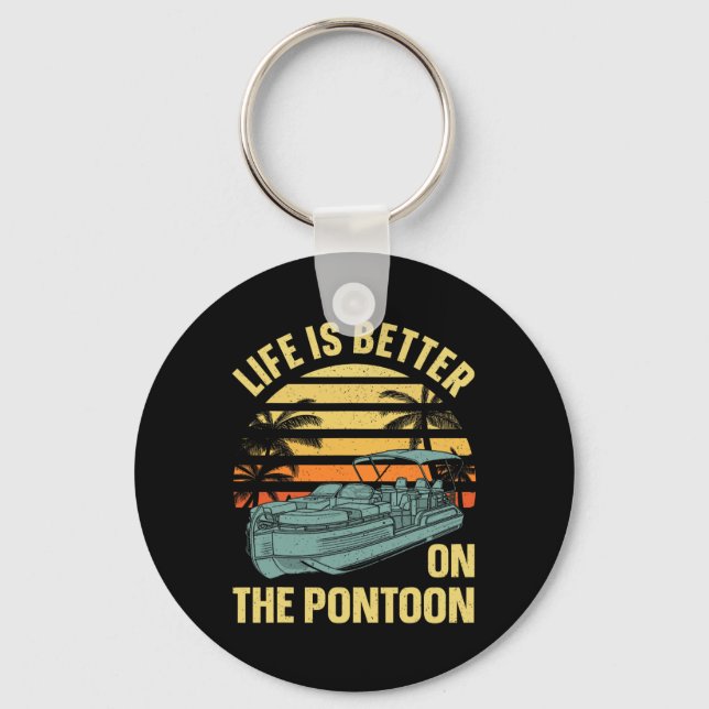 Porte-clés Meilleure œuvre d'art de capitaine de ponton pour  (Recto)