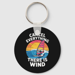 Porte-clés Meilleure œuvre d'art de windsurf pour hommes femm