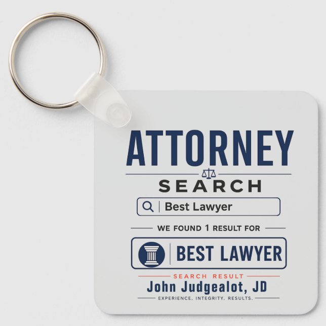 Porte-clés Meilleure publicité marketing pour avocat (Recto)