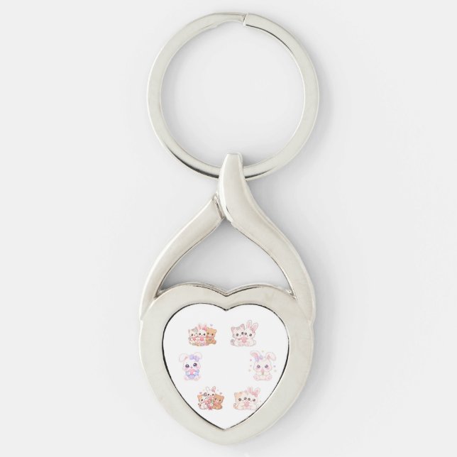 Porte-clés Meilleures Amies Sweet Kawaii -  (Devant)