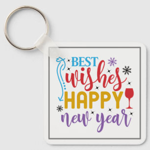 Porte-clés Meilleurs Vœux Bonne Année Design-80967