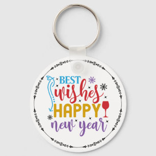 Porte-clés Meilleurs Vœux Bonne Année Design-80967