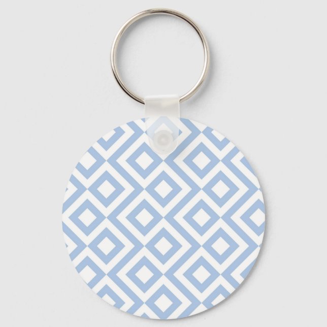 Porte-clés Mélange bleu clair et blanc (Recto)