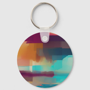 Porte-clés Mélange de tons rétro colorés