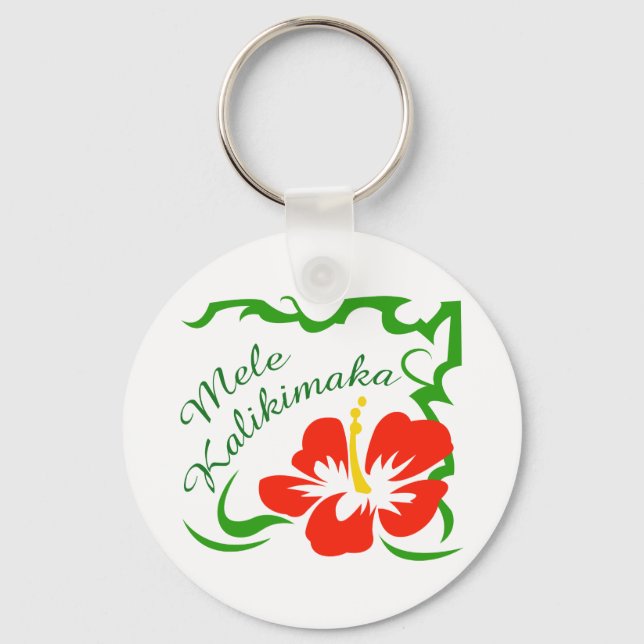 Porte-clés Mele Kalikimaka (Recto)