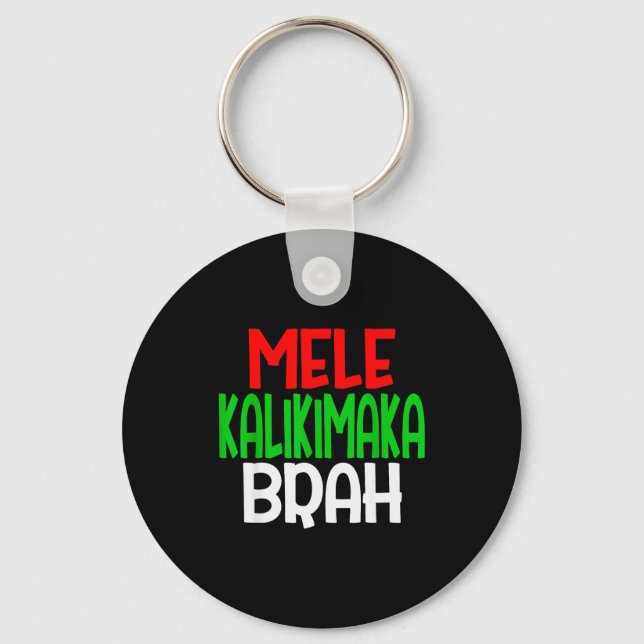 Porte-clés Mele Kalikimaka Brah - Drôle d'île hawaïenne Chris (Recto)