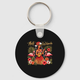 Porte-clés Mele Kalikimaka Fille Hula de Noël Hawaïen Troca
