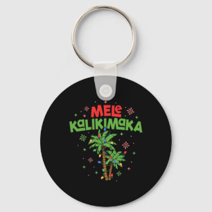 Porte-clés Mele Kalikimaka Hawaiian Christmas Palm Tree Light