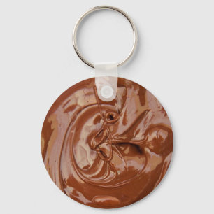Porte-clés Melted chocolate texture