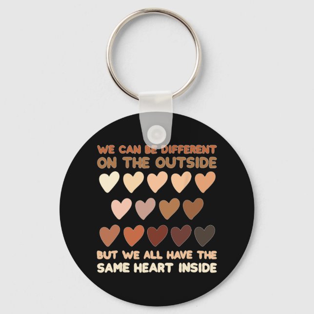Porte-clés Même coeur à l'intérieur de Junetten Mois de l'his (Recto)