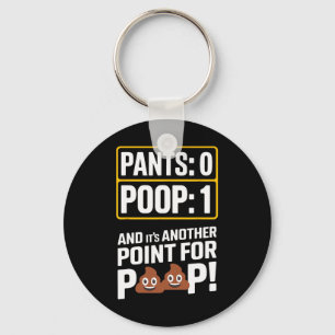 Porte-clés Meme de caca Humour de toilette Caca drôle Pantalo