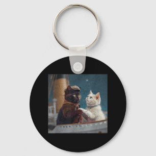 Porte-clés Mème de chat drôle de film Titanic Rms bateau de c