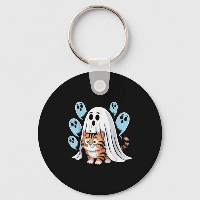 Porte-clés Mème de chat drôle Soky Halloween Kitty  (Recto)