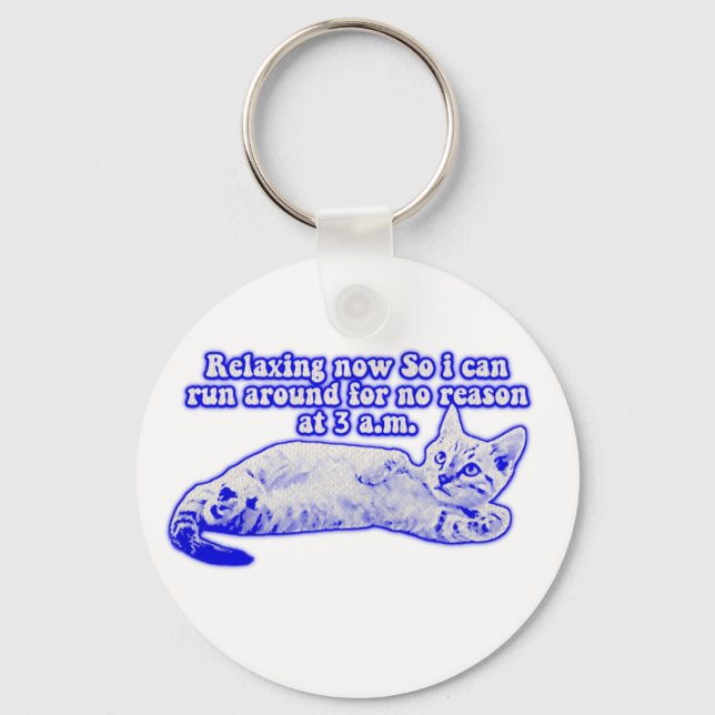 Porte-clés Mème de chat en colère pour les propriétaires de c (Recto)